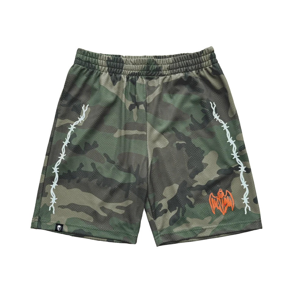 Warren Lotas Bat Mesh Shorts - Faded Camo