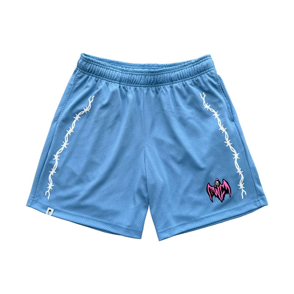 Warren Lotas Bat Shorts - Blue Warren Lotas Bat Shorts - Blue