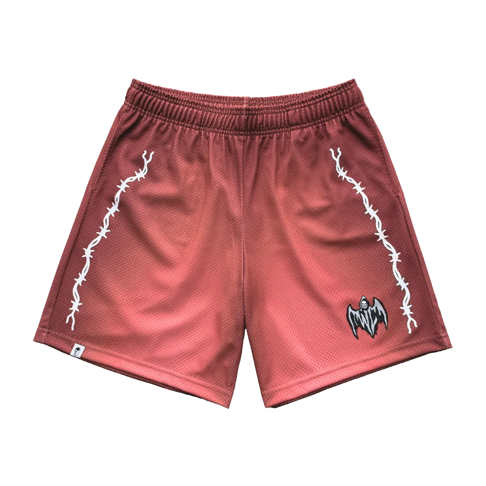 Warren Lotas Bat Shorts - Red